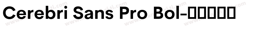 Cerebri Sans Pro Bol字体转换